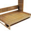 Lit escamotable double avec garde-robe