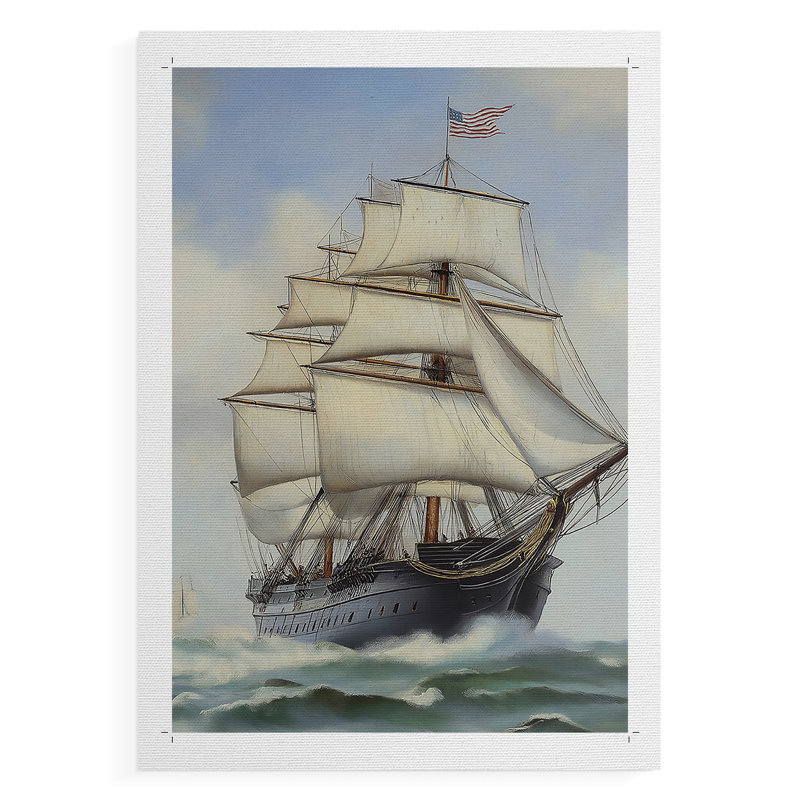 NAUTICAL Series Lxxvii - Impression sur toile seulement - non encadrée, H 60 po x l 40 po