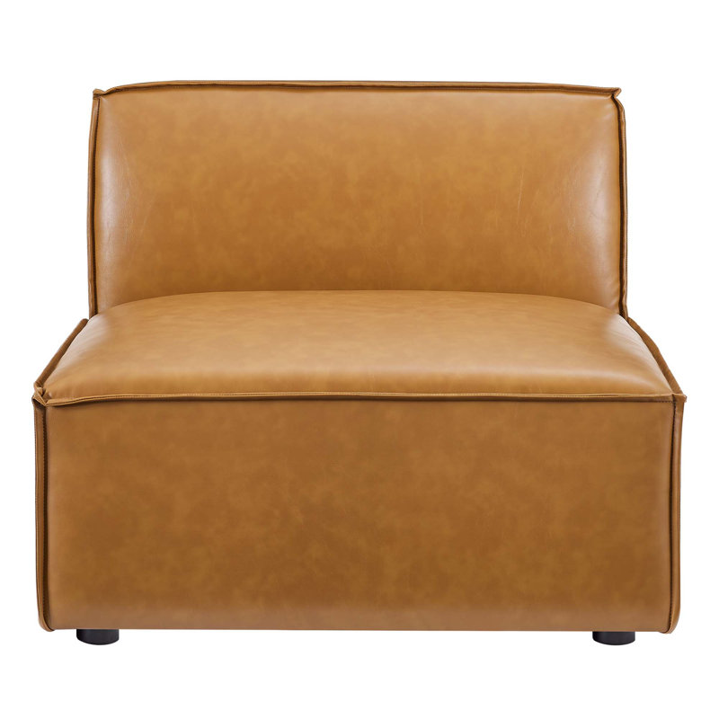 Fauteuil modulaire en cuir Crumbley Vegan