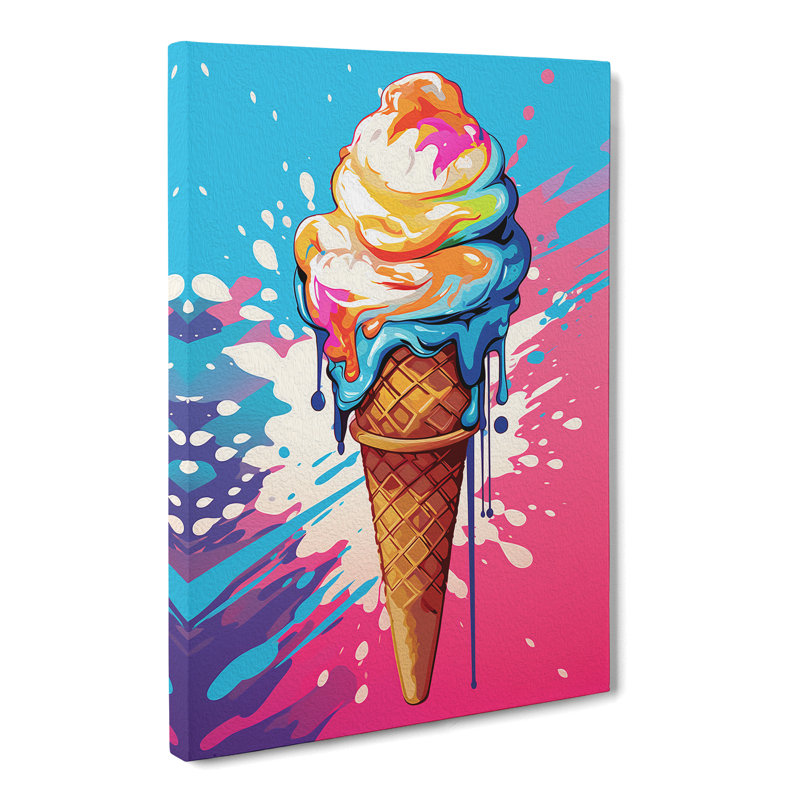 Ice Cream Pop - Wrapped Canvas, 50cm H x 35cm W x 3cm D