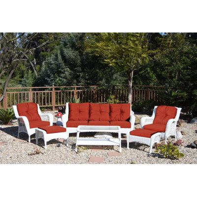 Herrin 5 - Person Patio Conversation Set with Cushions