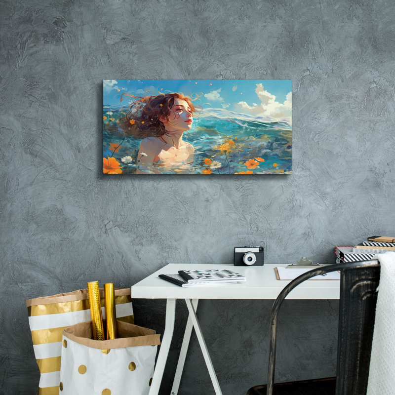 «Summer Bliss» par Cameron Gray, art mural sur toile, H 12 po x l 24 po x P 0,75 po