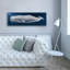  «Whale On Blue» par Wild Apple Portfolio, art mural en toile, 60 po x 20 po