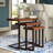 Lonan Solid Wood Top Nesting Tables