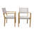 Cava 7 Pc. Round Teak & Stone Dining Table With Nautical Rope Armchairs-1866397418-1866397419