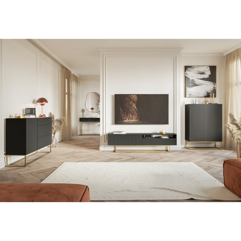 Janel 140cm Sideboard, Black
