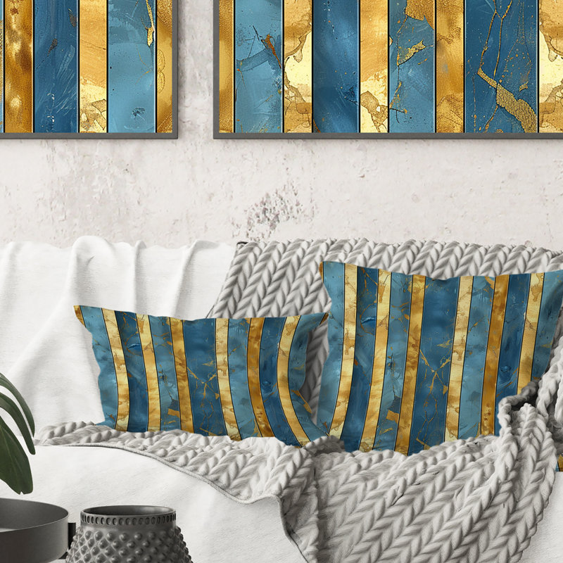 Rayures Glam - Coussin lombaire Glam