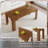 71 X 31.5 Inch Walnut MDF Spliced Tabletop Dining Table With Grooved Legs. Modern Luxury Home Dining Table, Suitable For 6-8 People. Flexible Adaptation To Dining Rooms, Living Rooms, Study Rooms,Etc.-2013056987
