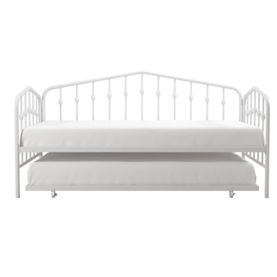 Bushwick Twin Metal Daybed with Trundle