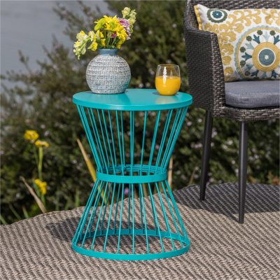 Table d'appoint en acier inoxydable 16 po