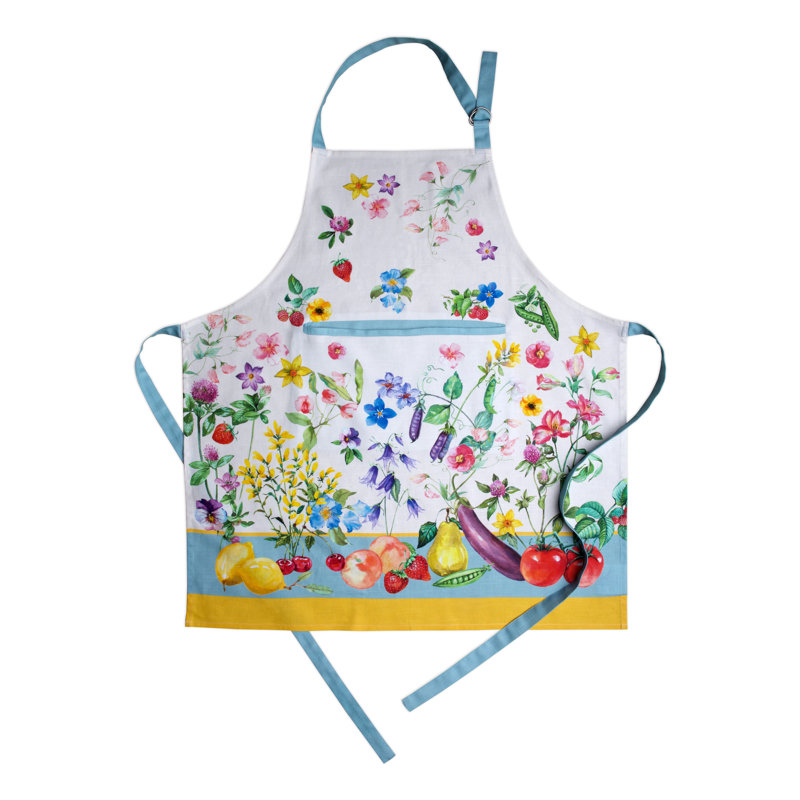 Tablier 100 % coton Maison d'Hermine Giverny - 27,5 po x 31,5 po