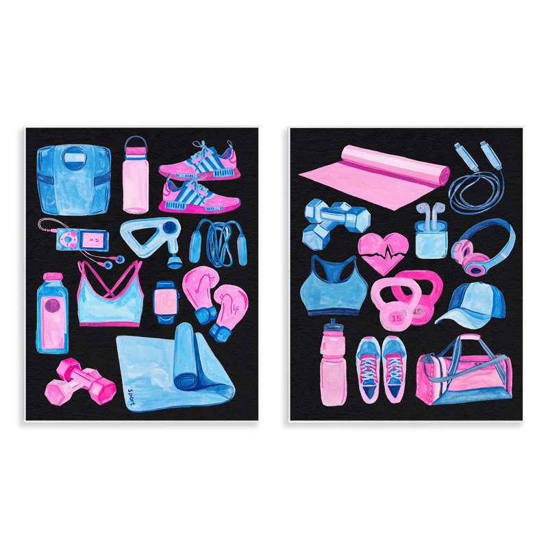 Ensemble de plaques murales bleues par Melissa Wang