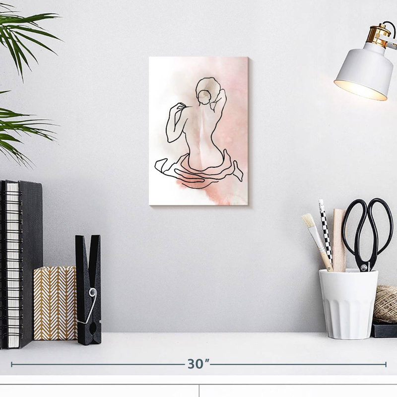 Esquisse de silhouette de Leisha II, H 12 po x l 8 po