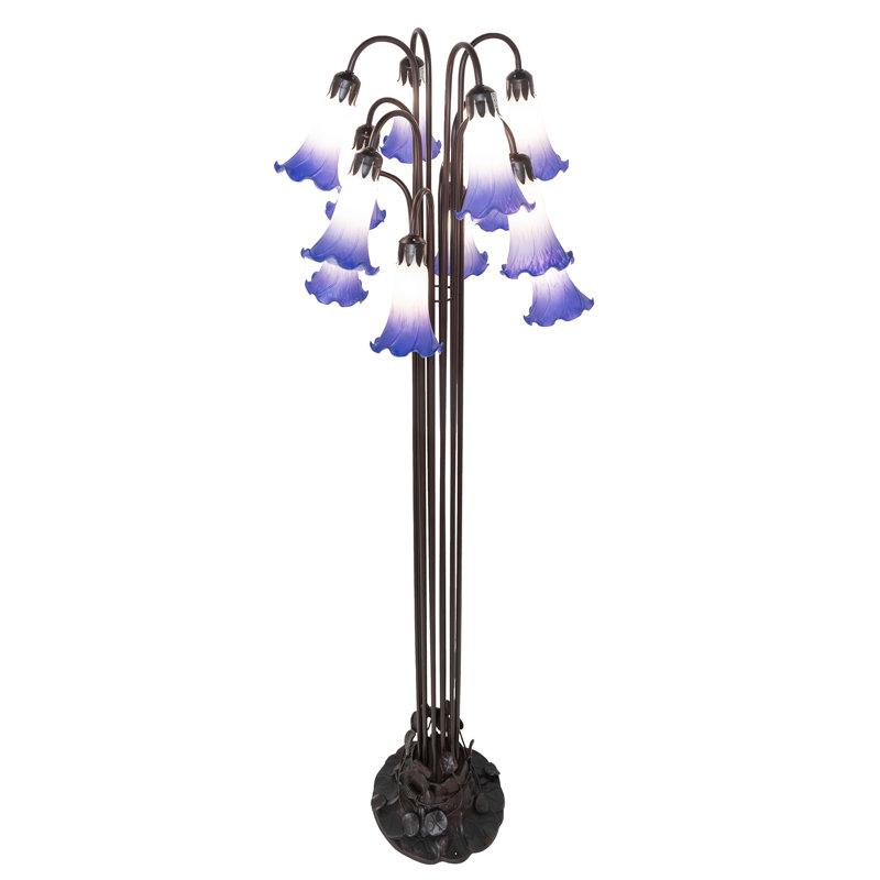 Floor Lamp, White/Blue
