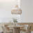 Calpella -Natural and White Rattan Light Pendant-2078343070