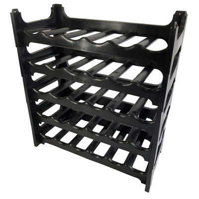 Tabletop Wine Bottle Rack Black