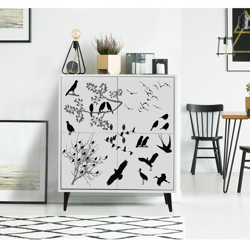 Ouellet 4 -Door 4 -Shelf