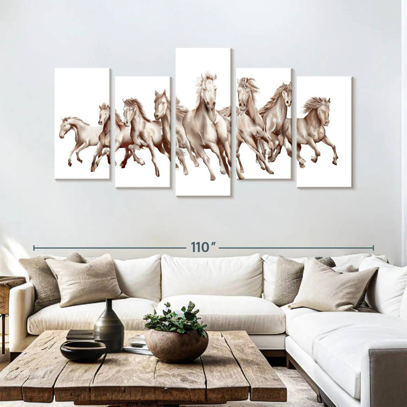 Brampt 8 Horses, 48" H x 94" W