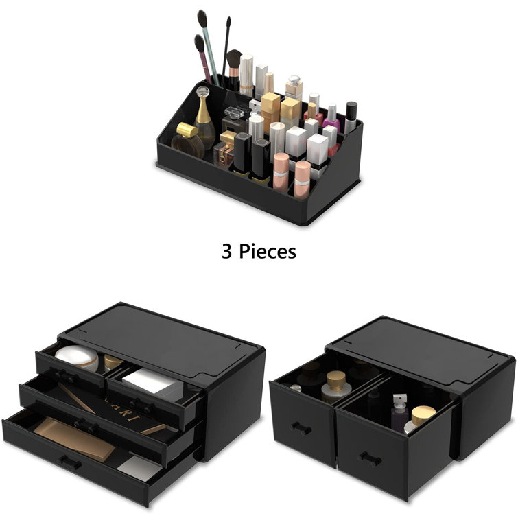 Plastic 13 Compartment Makeup Organizer