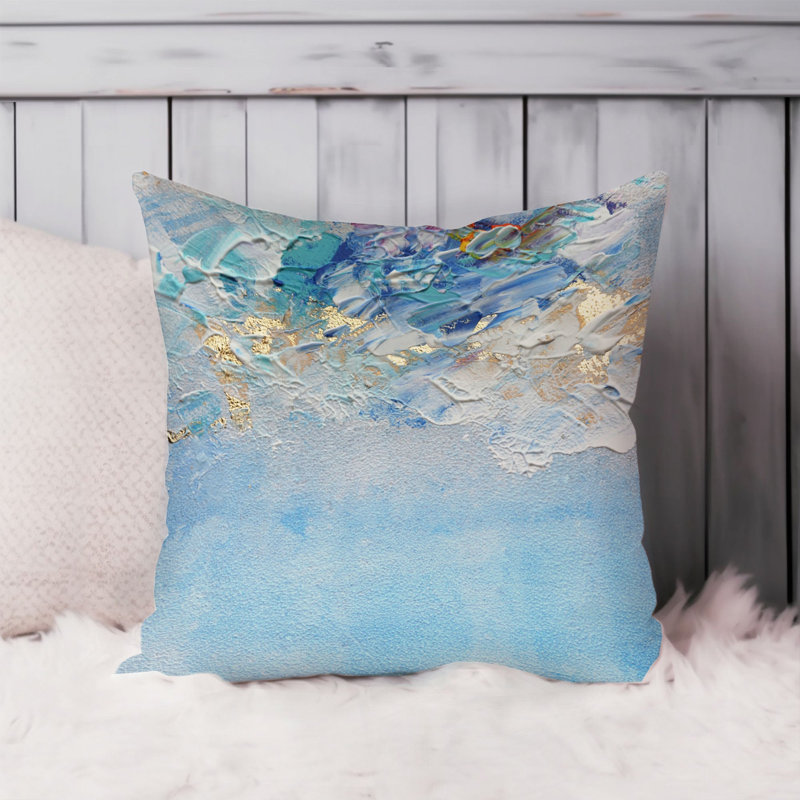 Abstract Alpine Luxe II Brush Strokes Transitional, 16"H x 16" W