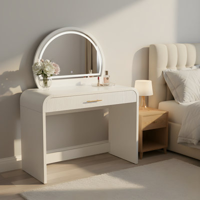 Meuble-lavabo autoportant 39 po avec 1 tiroir et miroir tactile