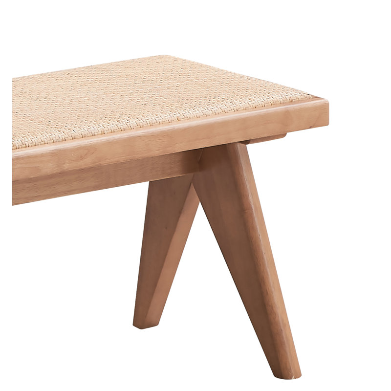 Ensemble de meubles de patio en rotin et finition naturelle 6 pièces Valentina