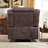 Etherine 39.4" Wide Modern And Overstuffed Faux Leather Manual Wall Standard Recliner-961377069