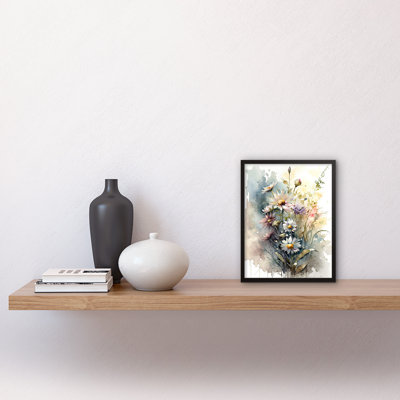 Wild Flower Daisies In Bloom - Single Picture Frame Print