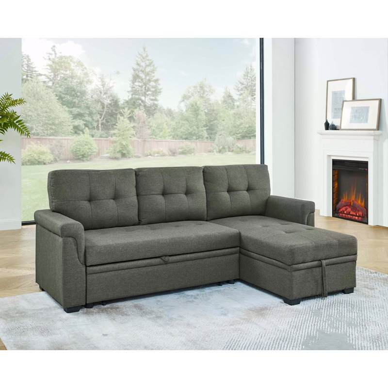 86'' Upholstered Pull-Out Sofa Bed
