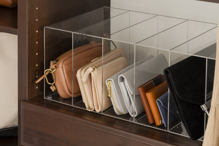 purses in a purse divider