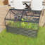 Lit de jardin surélevé en acier galvanisé 2 en 1 L 68,7 po x l 45 po x H 51,5 po