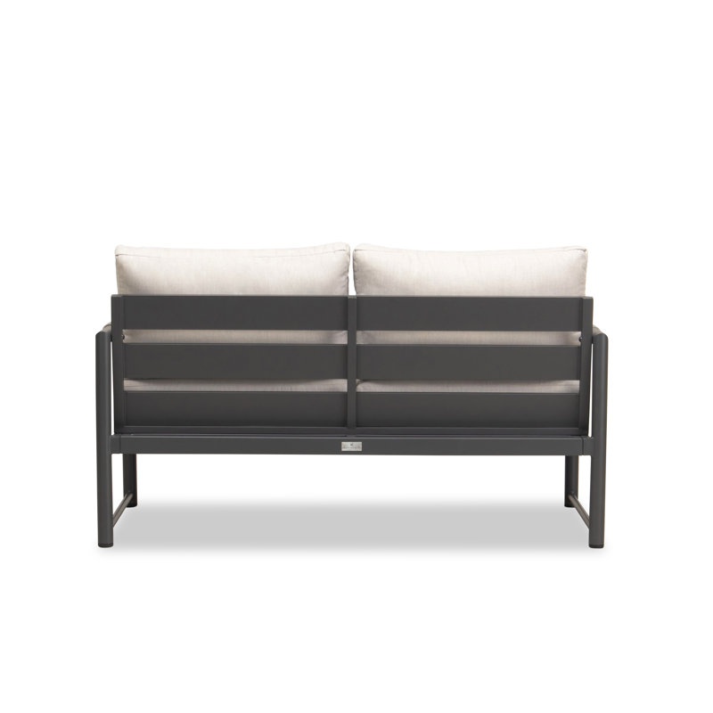 Alto Outdoor 2 - Seat Loveseat, Cast Silver Sunbrella®, Slate Gray