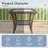 Valierius Durable Outdoor Side Table With UV-Resistant Wicker, And Tempered Glass - Ideal For Patios, Gardens, And Poolside Relaxation-1130229045