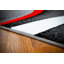Tapis gris / ivoire / rouge à motif abstrait Cherine-23072331