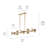 Palta 10 - Light Dimmable Sputnik Linear Chandelier-1179813184
