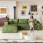 Canapé d'angle Cloud de 262 cm, canapé en L moderne et minimaliste avec revêtement en velours côtelé moelleux-1549177193-1549177198