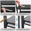 Tablette de rangement Rebrilliant 5 couches en métal noir robuste