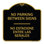 Enseigne Signmission Designer Series - Pas de stationnements entre les enseignes - No Estacione Entre Las Senales | Enseigne architecturale noire et dorée en aluminium épais 18 po x 18 po | Protégez votre entreprise | Fabriqué aux États-Unis