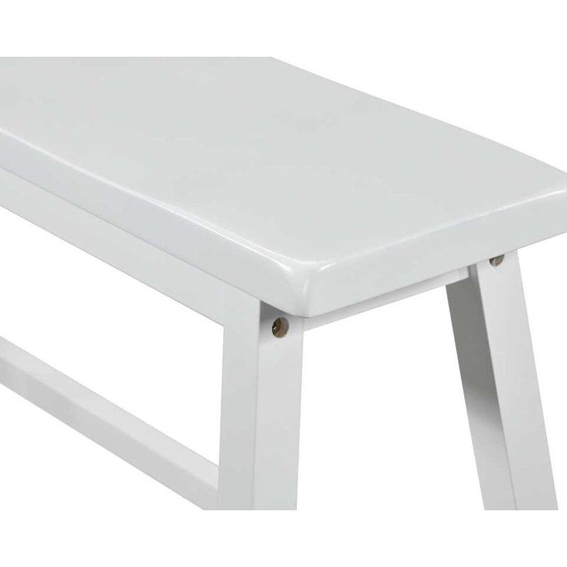Ensemble de salle à manger 4 pièces à hauteur de comptoir Pereira avec 2 tabourets et 1 banc