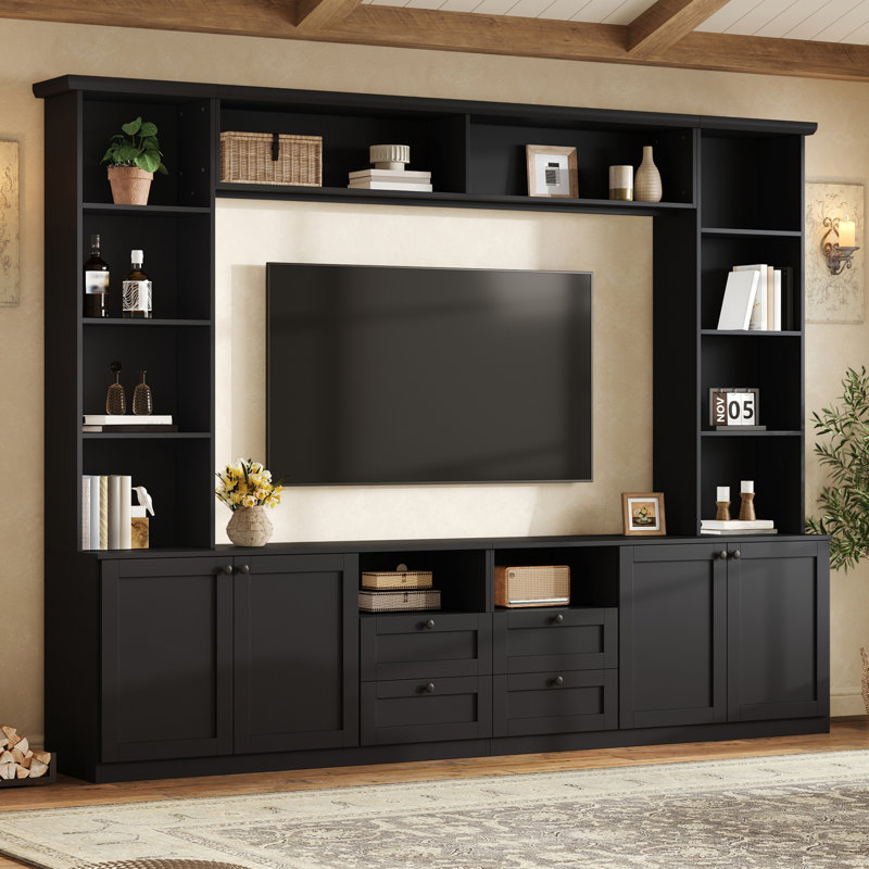 Meuble audio-vidéo Farmhouse Elegant, Noir