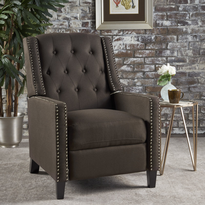 Chaise d'appoint en tissu, chaise rembourrée, Ourson gris foncé
