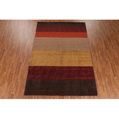 Lenay One-of-a-Kind 6'6" x 9'8" New Age Rectangle Wool Area Rug in