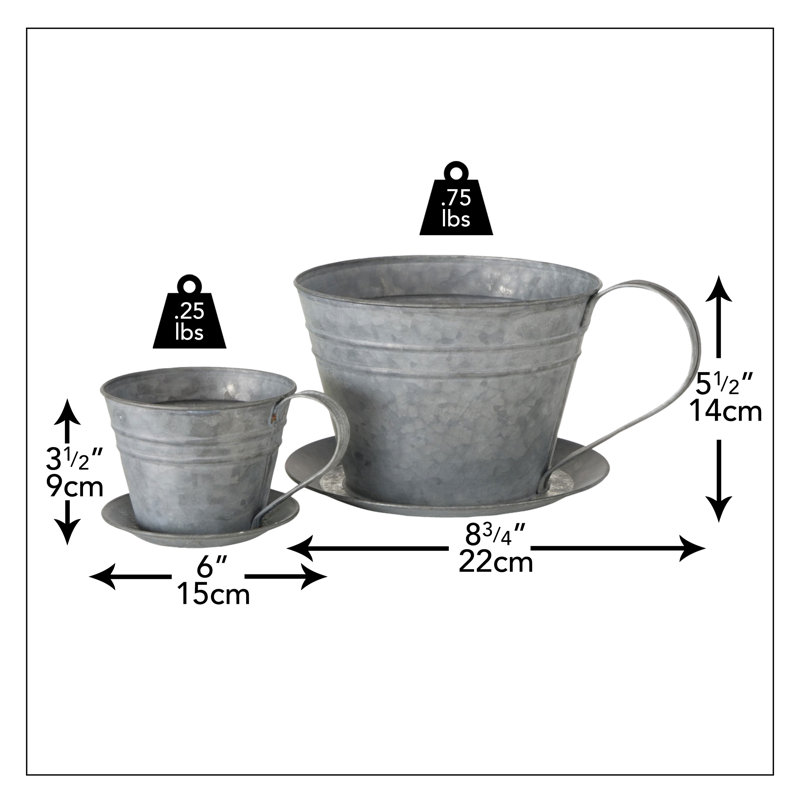 Ensemble de pots à fleurs Aleiha