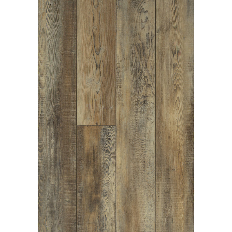Planche en vinyle de chêne inébranlable HD plus 7 po x 48 po x 8 mm, Inébranlable