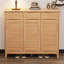 Rangement pour chaussures en bois manufacturé Burlywood