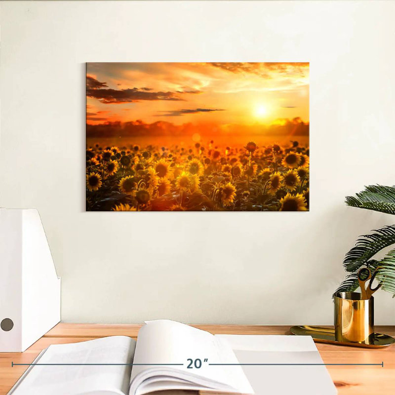 Coucher de soleil jaune Alvord, H 8 po x l 12 po