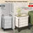 Metal Rolling Laundry Hamper with Handles