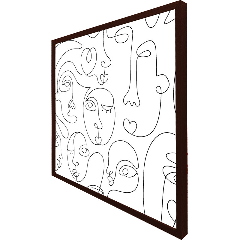 Aubreah Single Picture Frame Print, 61cm H x 61cm W x 4cm D, Brown Framed