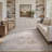 Soft Distressed Medallion Taupe Area Rug, Machine Washable For Living Room, Bedroom-2078647613