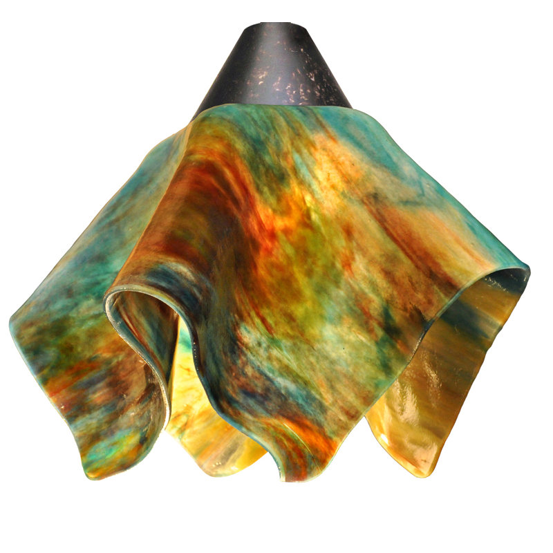 Amergin 1 - Light Unique/Statement Pendant, Small, Brown, Daylily